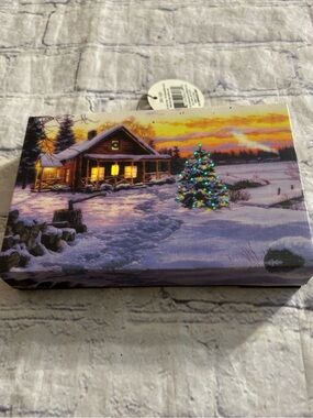 ENCHANTED FOREST 6” LIGHTED CANVAS FRAME (2016) MENARDS STANDS UP